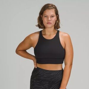Lululemon Energy High-Neck Longline Ribbed Bra